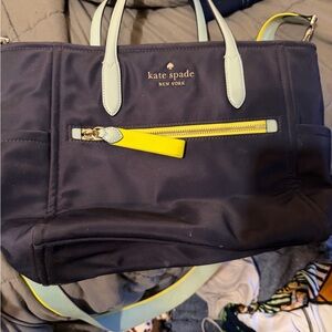 Kate Spade Navy and Lime Tote Bag